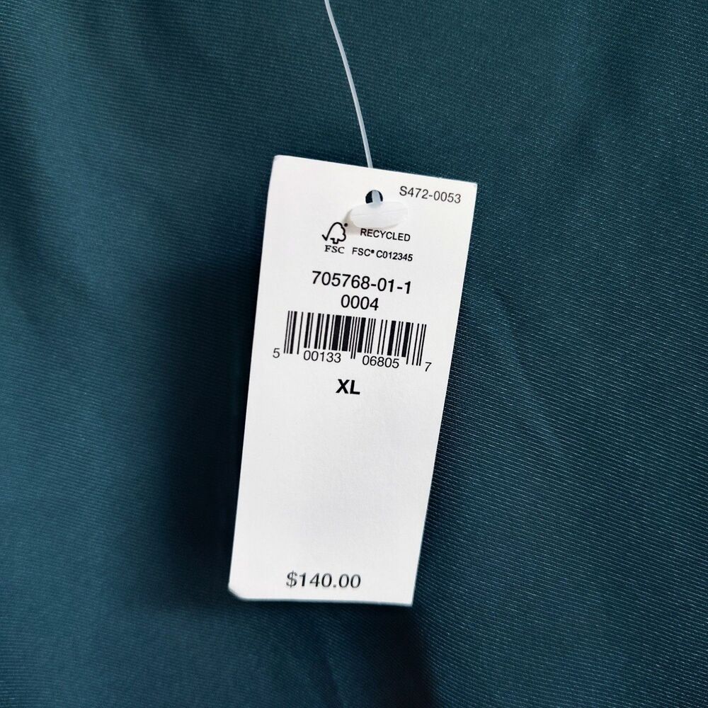 New Banana Republic Teal Silky Twill Slit Maxi Slip Tank Dress Size XL NWT Satin - Picture 13 of 16